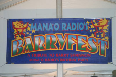 Barryfest - Hand painted banner.
