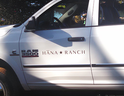 Hana Ranch Vehicle Vinyl