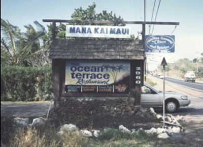 Old Mana Kai sign