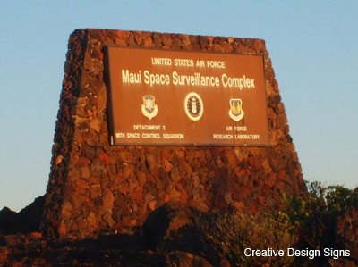 Haleakala crater - Lava rock base built atop Haleakala Crater at 10,000 foot elevation. Built to military specifications.