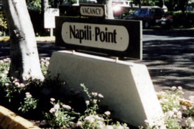 Old Napili Point sign